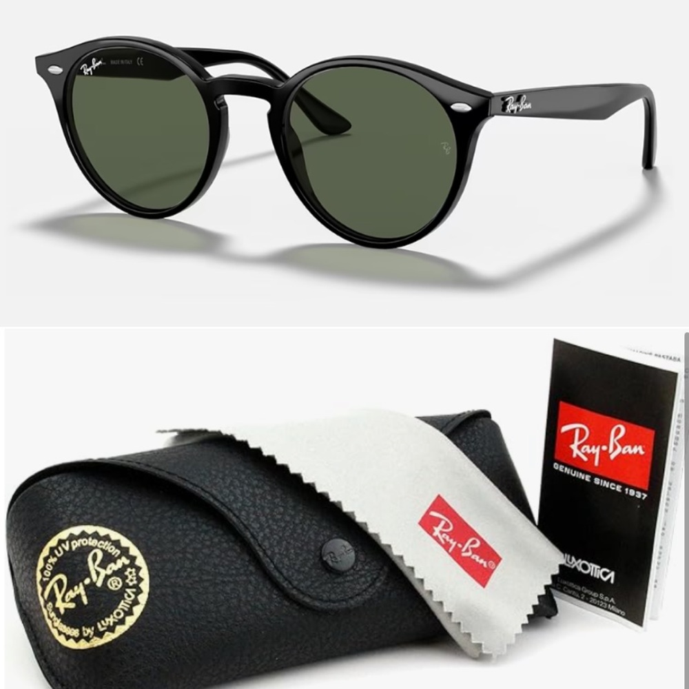 NEW Ray-Ban RB2180 Sunglasses in Black and Green